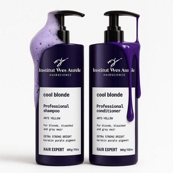 Neutralisierendes Set gegen Gelbstiche (Shampoo 500 ml und Conditioner 500 ml)