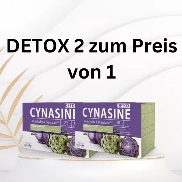 2 zum Preis von 1! Zur Reinigung des Körpers und Entfernung von Giftstoffen - CYNASINE DETOX