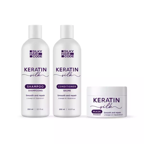  Keratin Silk-Produkte Stellen Geschädigtes Haar Effektiv Wieder Her