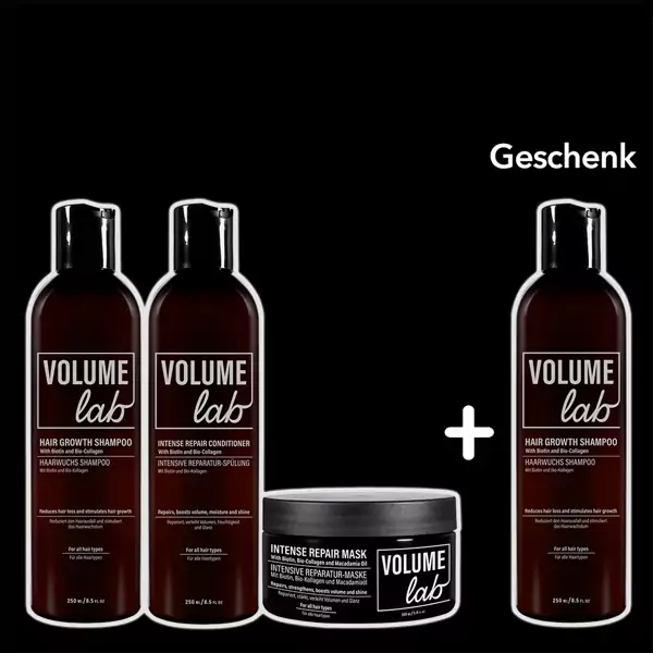 Volume Lab Shampoo, Spülung, Haarmaske + Shampoo als Geschenk