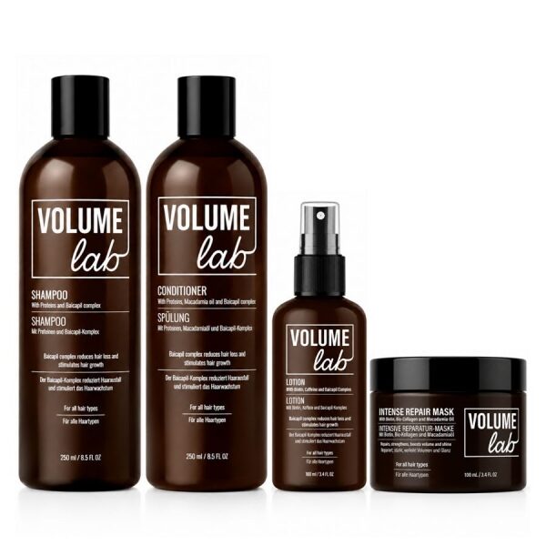 Volume Lab Shampoo, Spülung, Lotion und Haarmaske Volume Lab Shampoo, Spülung, Lotion und Haarmaske