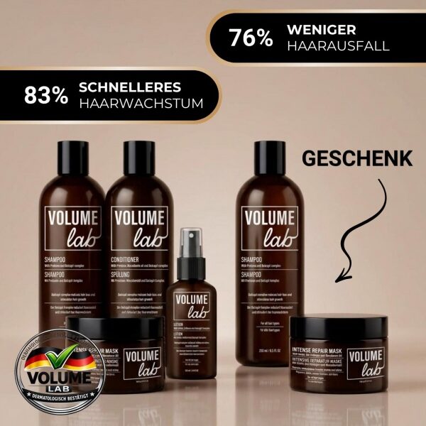 Volume Lab Set für volleres Haar + Volume Lab Shampoo und Haarmaske