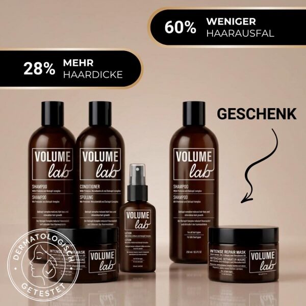 Volume Lab Set für volleres Haar + Volume Lab Shampoo und Haarmaske
