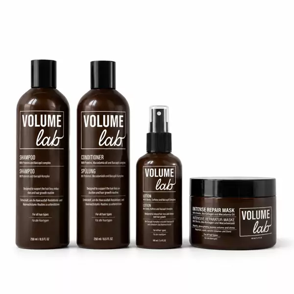 Volume Lab Shampoo, Spülung, Lotion und Maske – Fördern das Haarwachstum! Volume Lab Shampoo, Spülung, Lotion und Maske – Fördern das Haarwachstum!