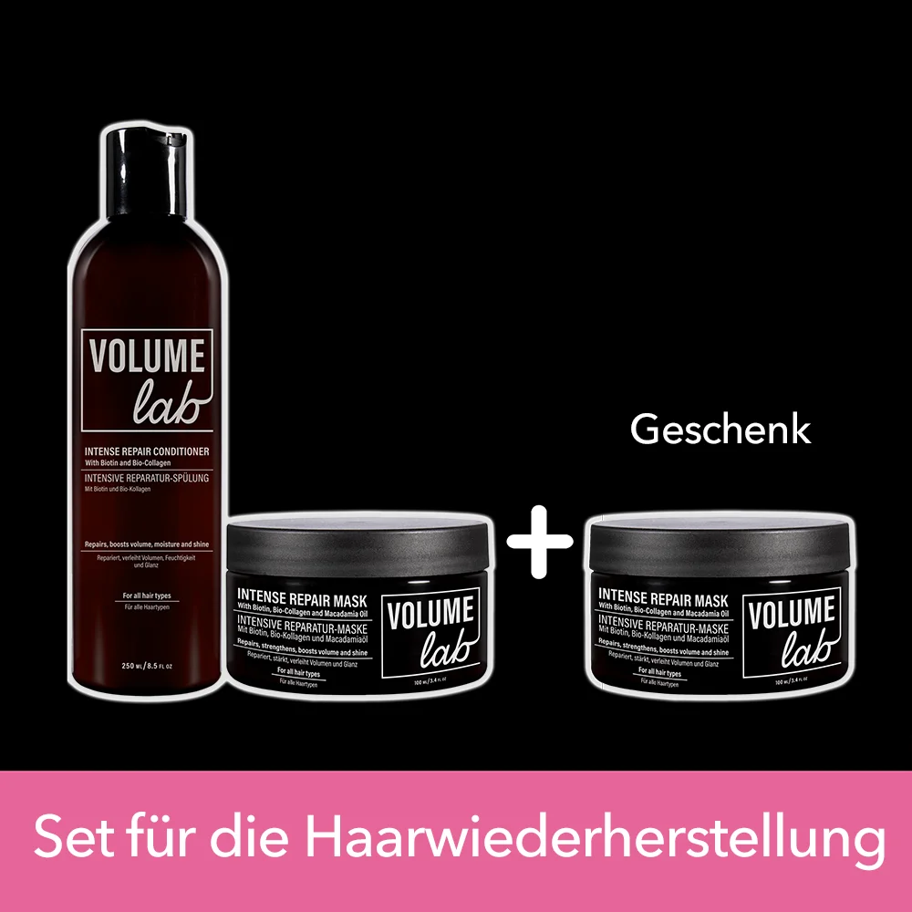 Volume Lab, Spülung, Haarmaske + Haarmaske als Geschenk Volume Lab, Spülung, Haarmaske + Haarmaske als Geschenk